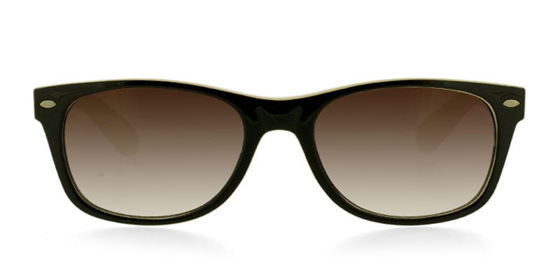 GM 121 Black w/Beige NA Square, Wayframe Full Frame sunglasses - front