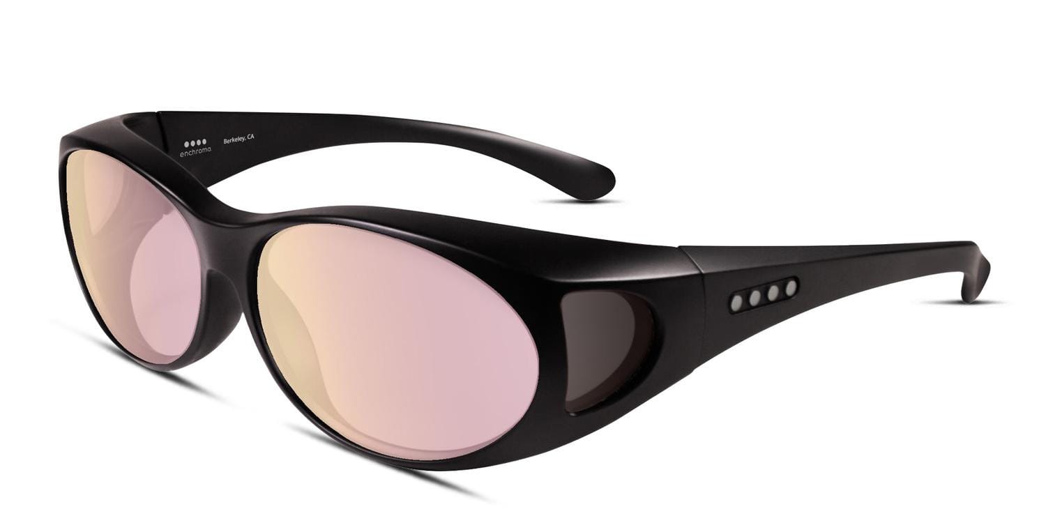 EnChroma® Avalon Indoor Color Blind Glasses Black/Pink Sunglasses