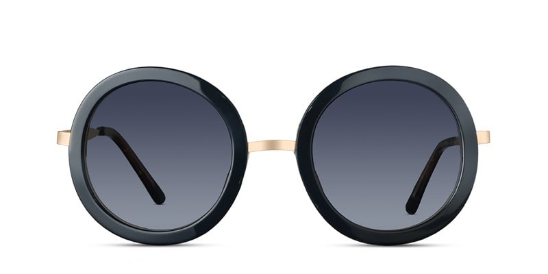 Ray BO7300 Black w/Gold (Non-Rx-able) Round, Oversized Full Frame sunglasses - front