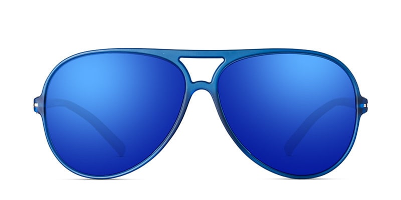 Ray BO8302 Blue Aviator Full Frame sunglasses - front