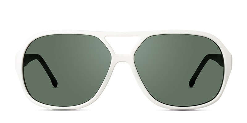 Lacoste L502S White w/Black NA Aviator Full Frame sunglasses - front