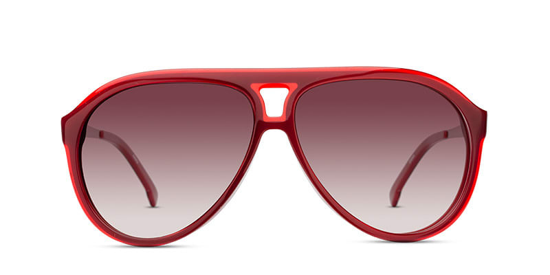 Lacoste L694S Red NA Aviator Full Frame sunglasses - front