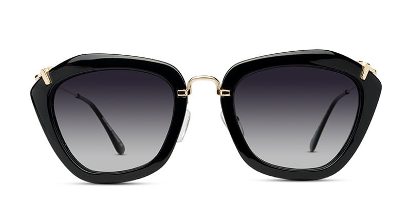 GM 183 Black Oversized, Geometric Full Frame sunglasses - front