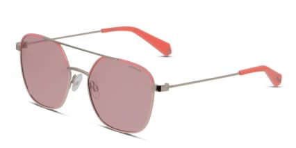 Polaroid PLD 6058/S Pink/Silver glasses - Pink / Silver - Angle View