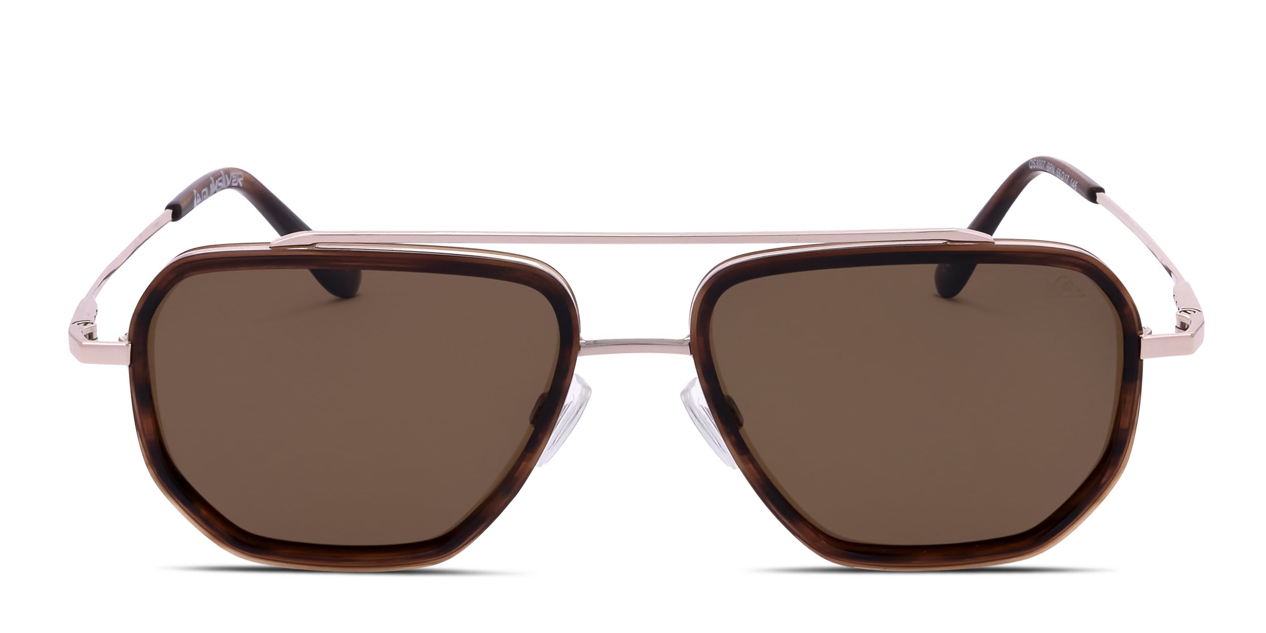 Quiksilver QS3007 Gold, Brown glasses - Gold - Frontal View