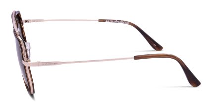 Quiksilver QS3007 Gold, Brown glasses - Gold - Side View