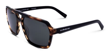 Quiksilver QS4017 Brown, Gray glasses - Brown - Angle View