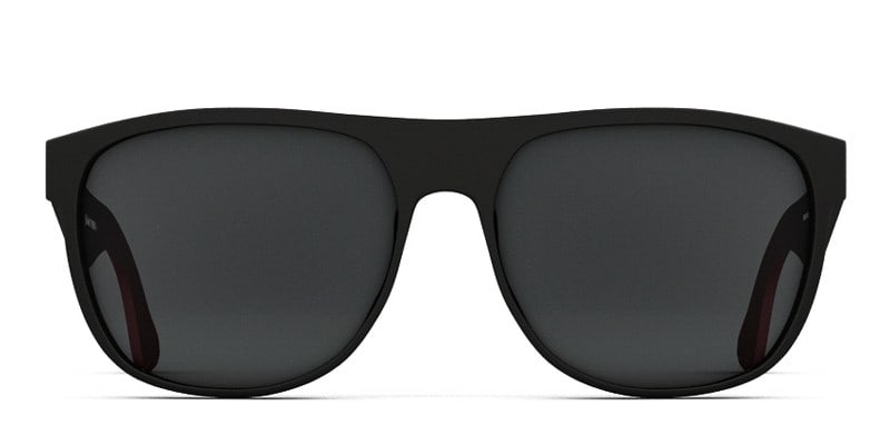 Dre Black w/Red Oversized Full Frame sunglasses - front