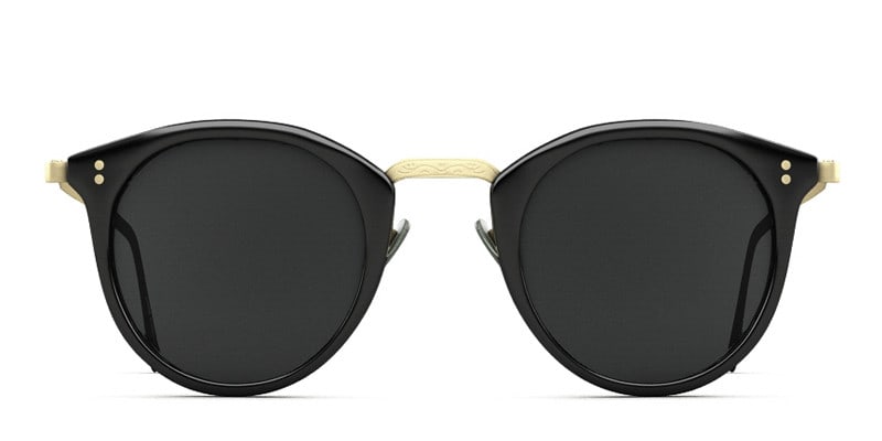Grace Black Round Full Frame sunglasses - front