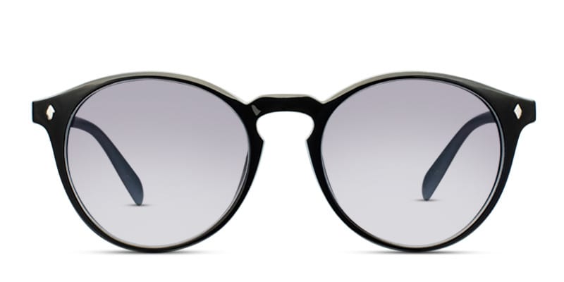 Miranda Black w/Gray Round Full Frame sunglasses - front