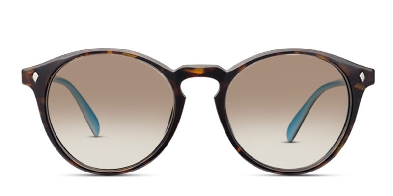 Miranda Tortoise w/Blue Round Full Frame sunglasses - front