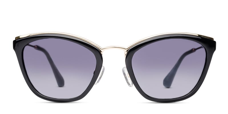 Charlotte Black Geometric Full Frame sunglasses - front