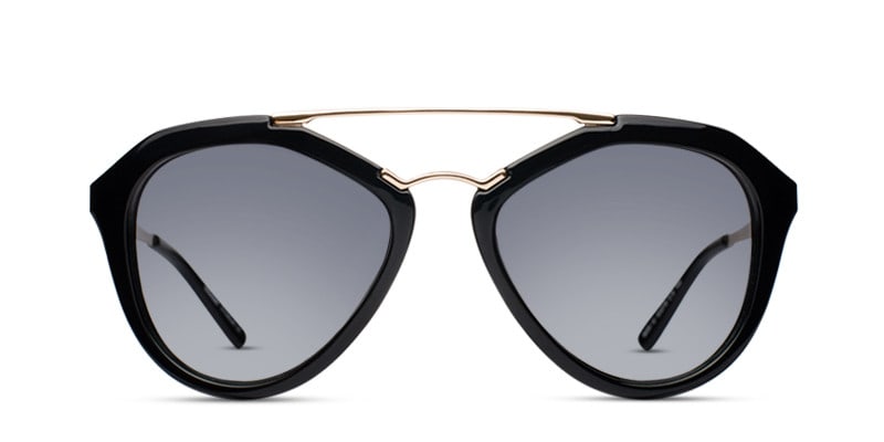 Carrie Black Cat Eye, Geometric, Aviator Full Frame sunglasses - front