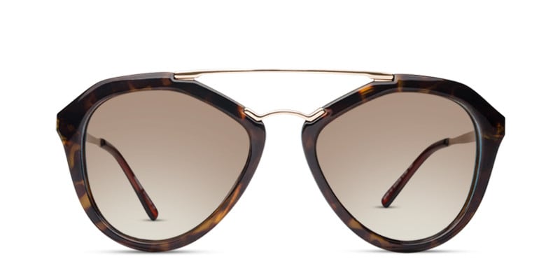 Carrie Tortoise w/Blue Cat Eye, Geometric, Aviator Full Frame sunglasses - front