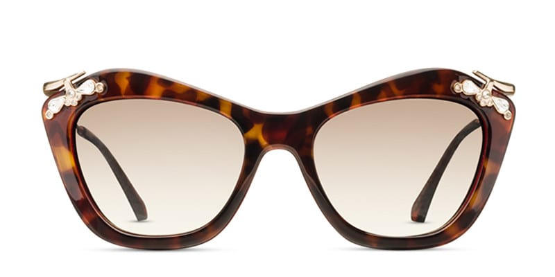 Rosemary Tortoise w/Wine Cat Eye Full Frame sunglasses - front