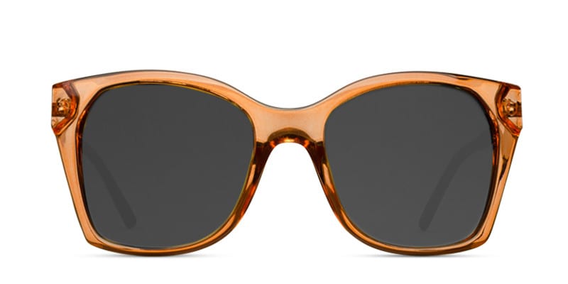 Lotus Clear Peach Oversized Full Frame sunglasses - front