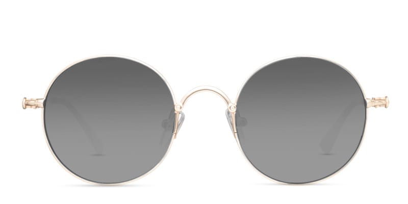Janis Gold Round Full Frame sunglasses - front