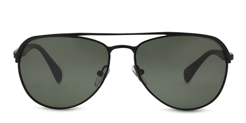 Trevor Black Aviator Full Frame sunglasses - front
