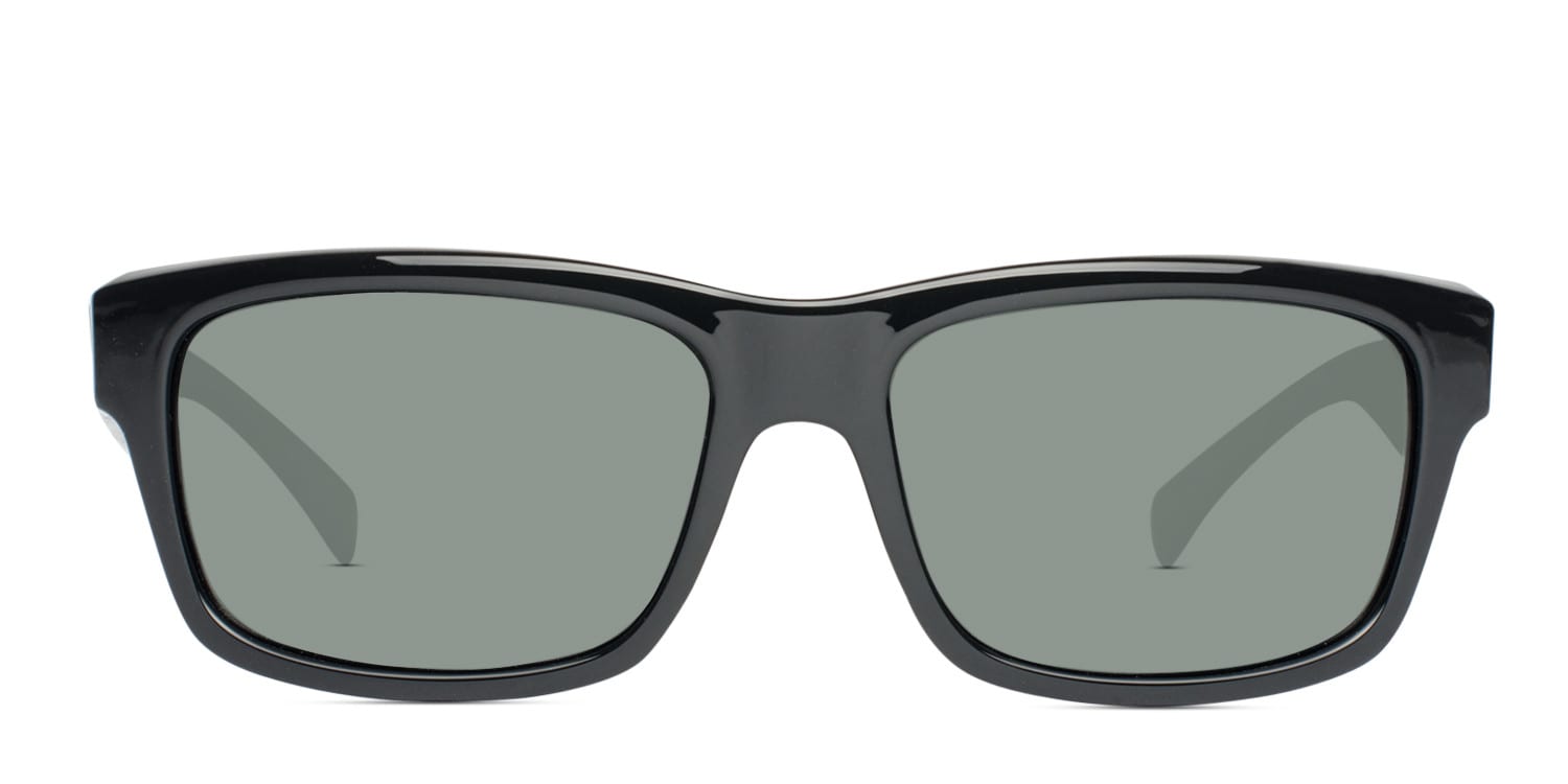 Bolle Jude 11830 Shiny Black Rectangle, Square Full Frame sunglasses - front