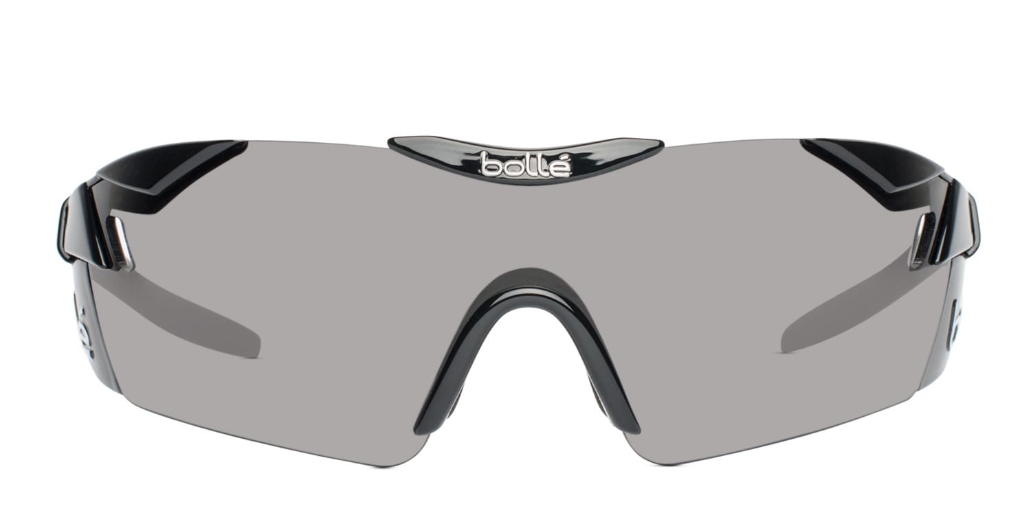 Bolle 11839 6th Sense Shiny Black (Non-Rx-able) NA Wrap Full Frame sunglasses - front