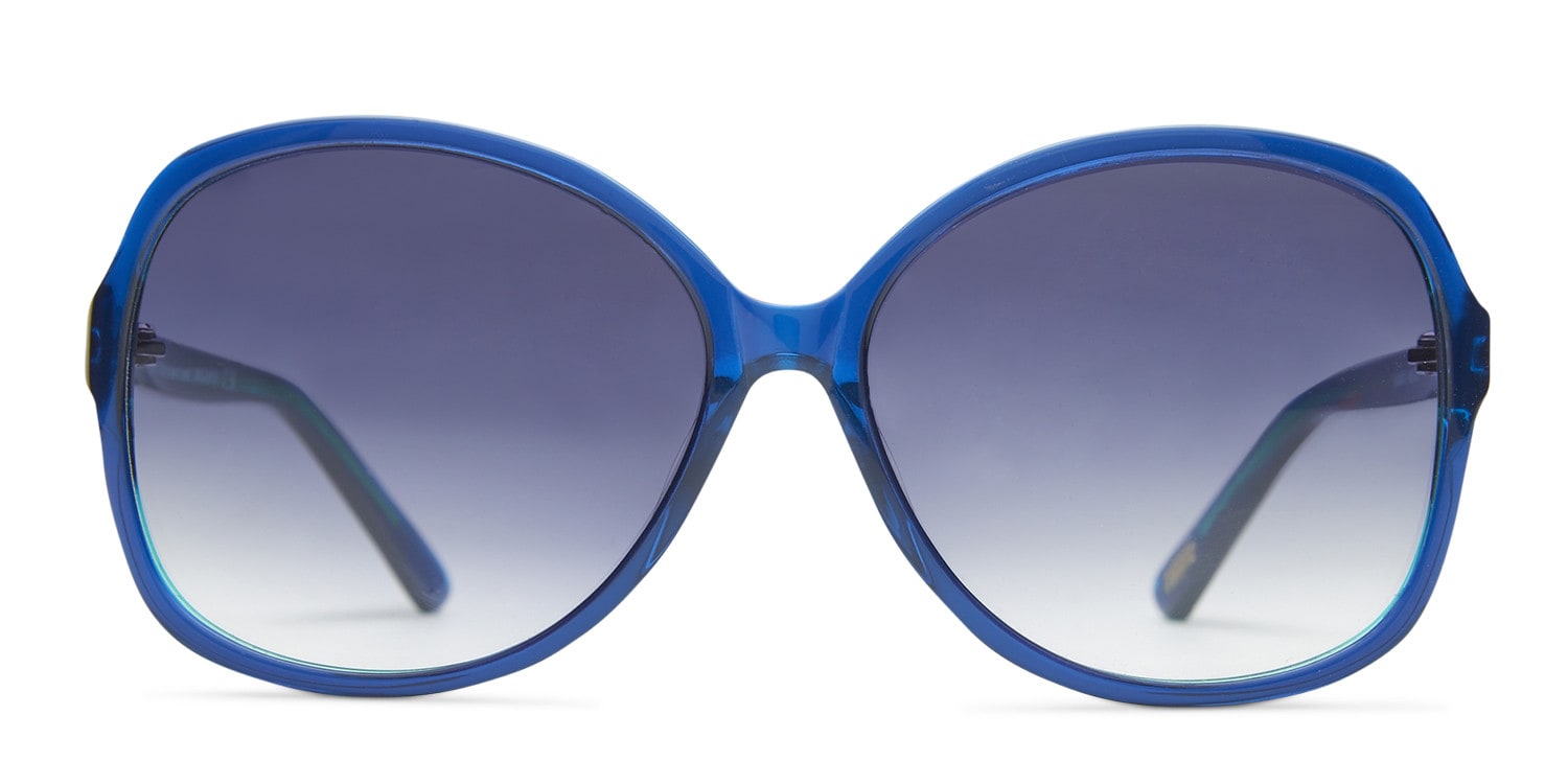 Ray Khloe Blue NA Oversized Full Frame sunglasses - front
