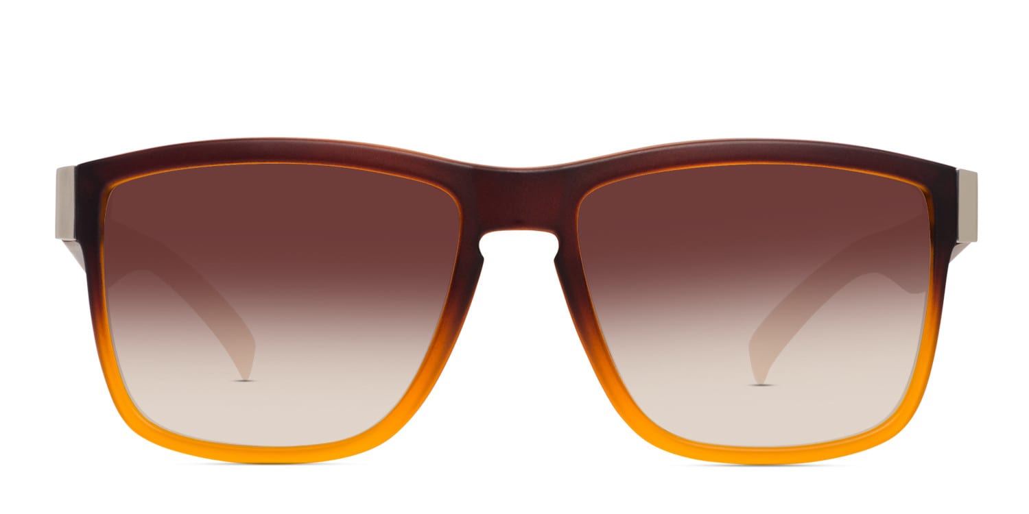 Muse Dustin Brown Square Full Frame sunglasses - front