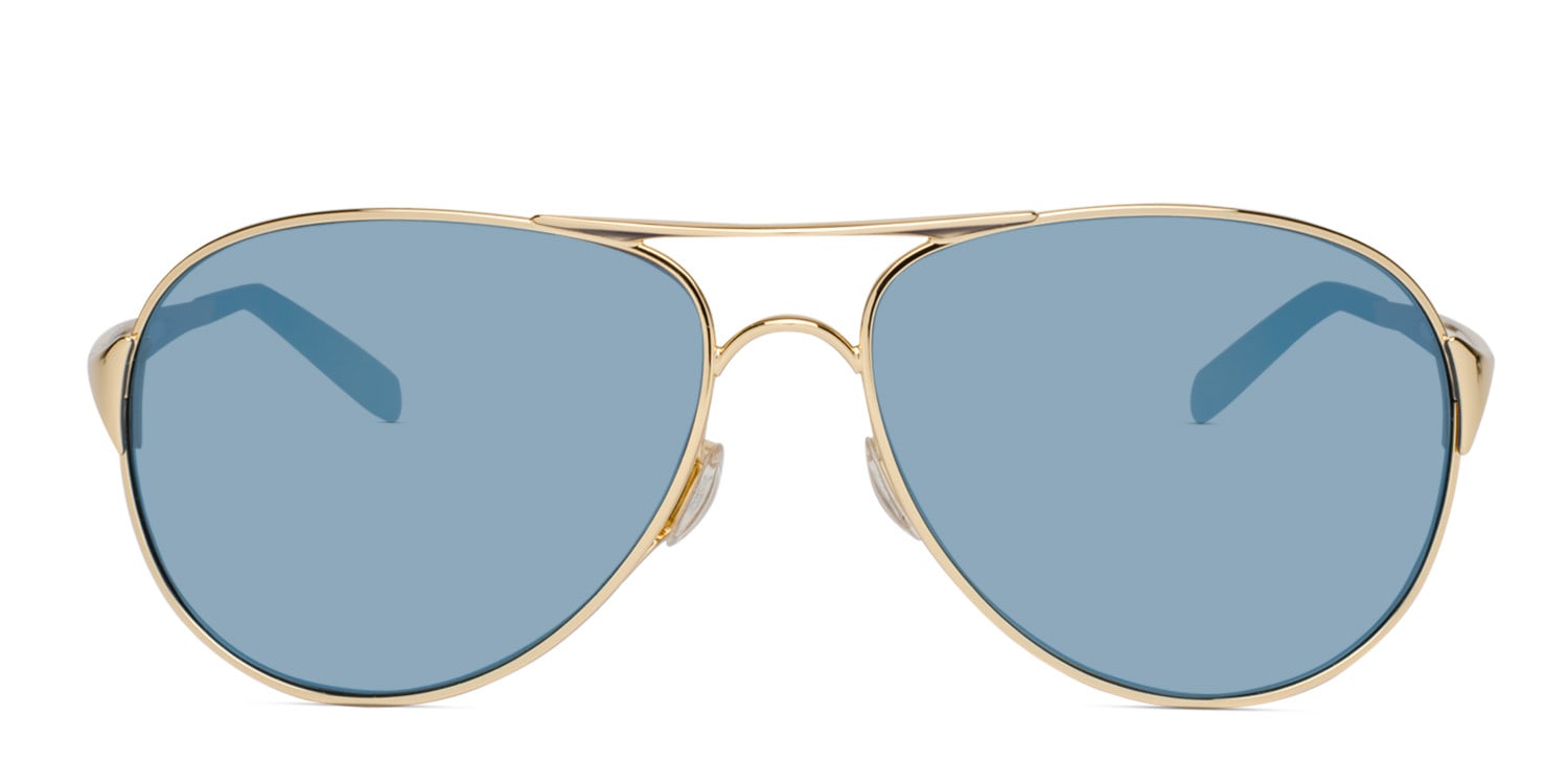 Oakley Caveat Gold w/Blue Aviator Full Frame sunglasses - front