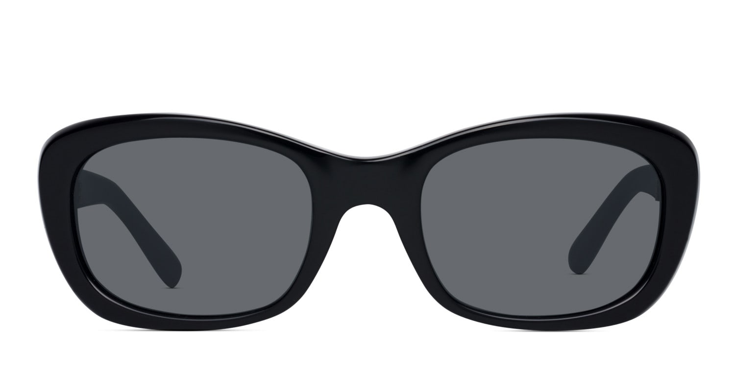 DKNY 4118 Black Rectangle Full Frame sunglasses - front