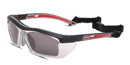 Pentax ZT500 Clear, Black, Blue glasses - Clear / Black / Red - Angle View