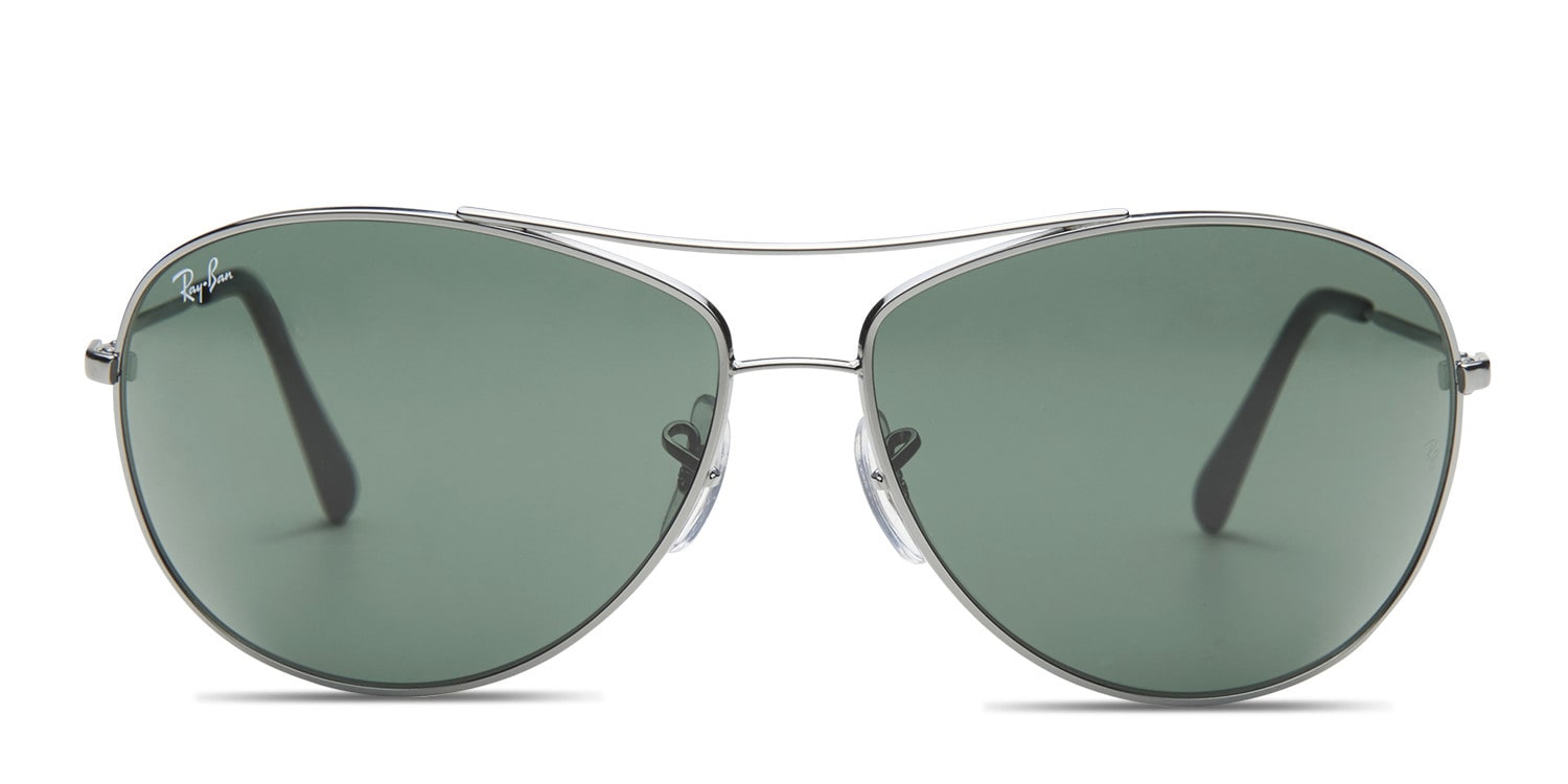 Ray-Ban 3454L Gunmetal (Non-Rx-able) Aviator Full Frame sunglasses - front