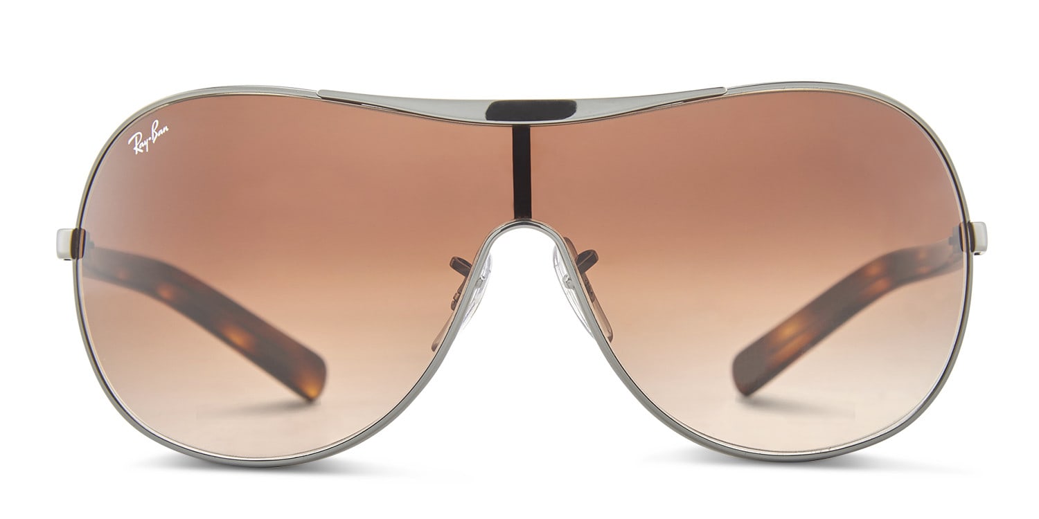 Ray-Ban 3455L Gunmetal w/Tortoise (Non-Rx-able) Aviator Full Frame sunglasses - front