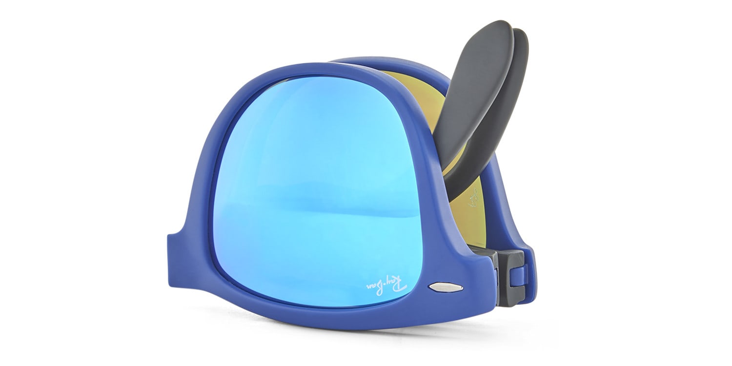 Ray-Ban 4105 Folding Wayfarer Large Blue 