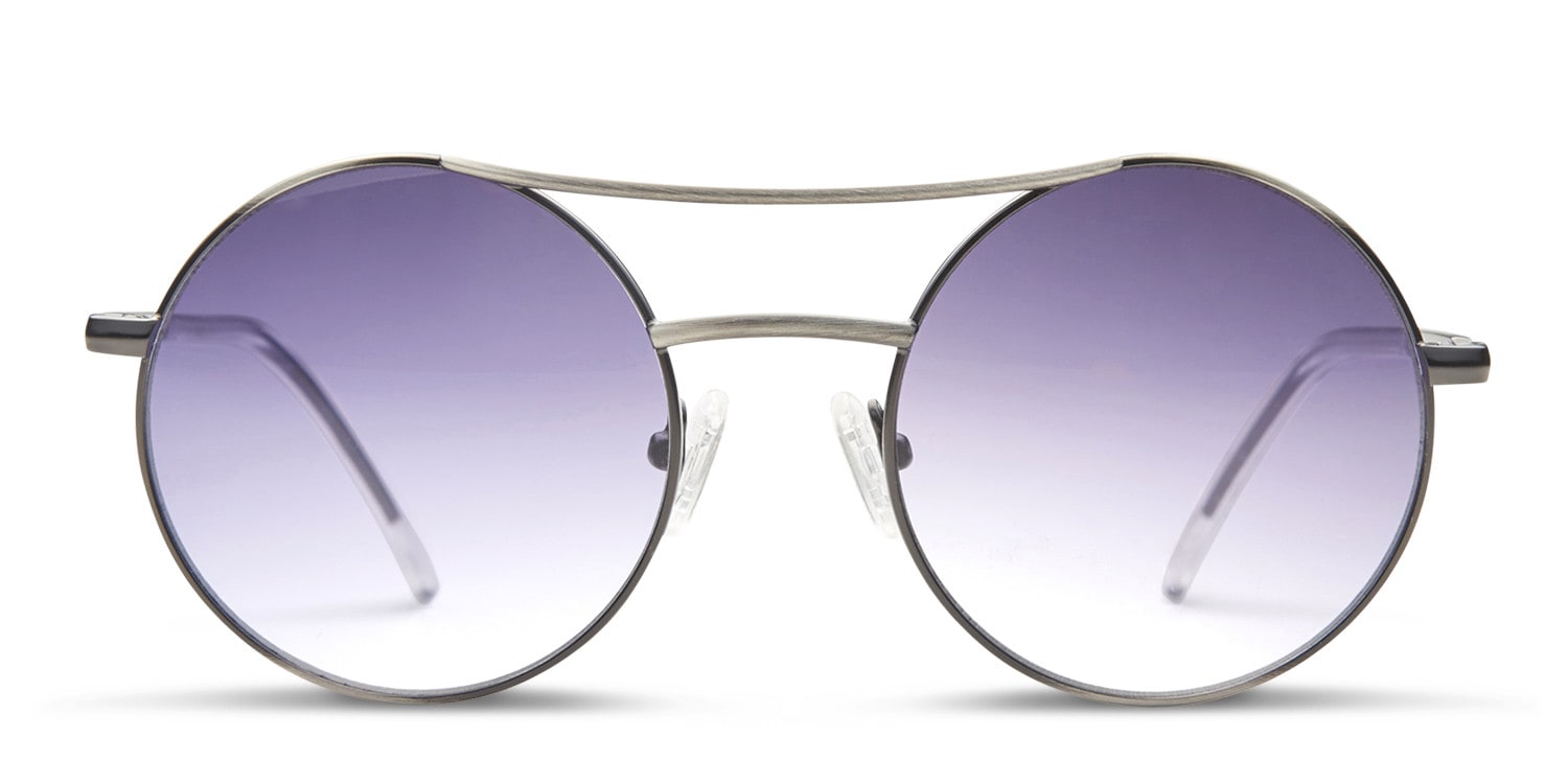 Nuuk Gunmetal NA Round Full Frame sunglasses - front