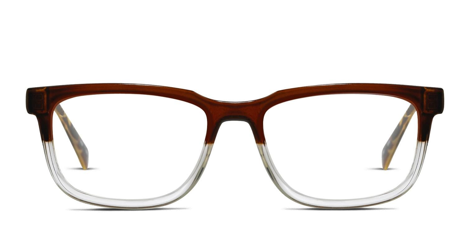 Wiley X Judge Brown, Clear glasses - Brown / Clear - Frontal View