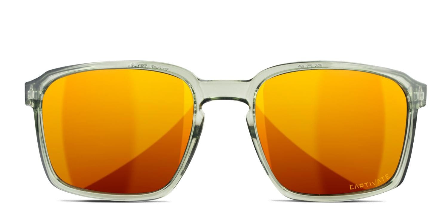 Wiley X Alfa Green, Clear glasses - Green / Clear - Frontal View