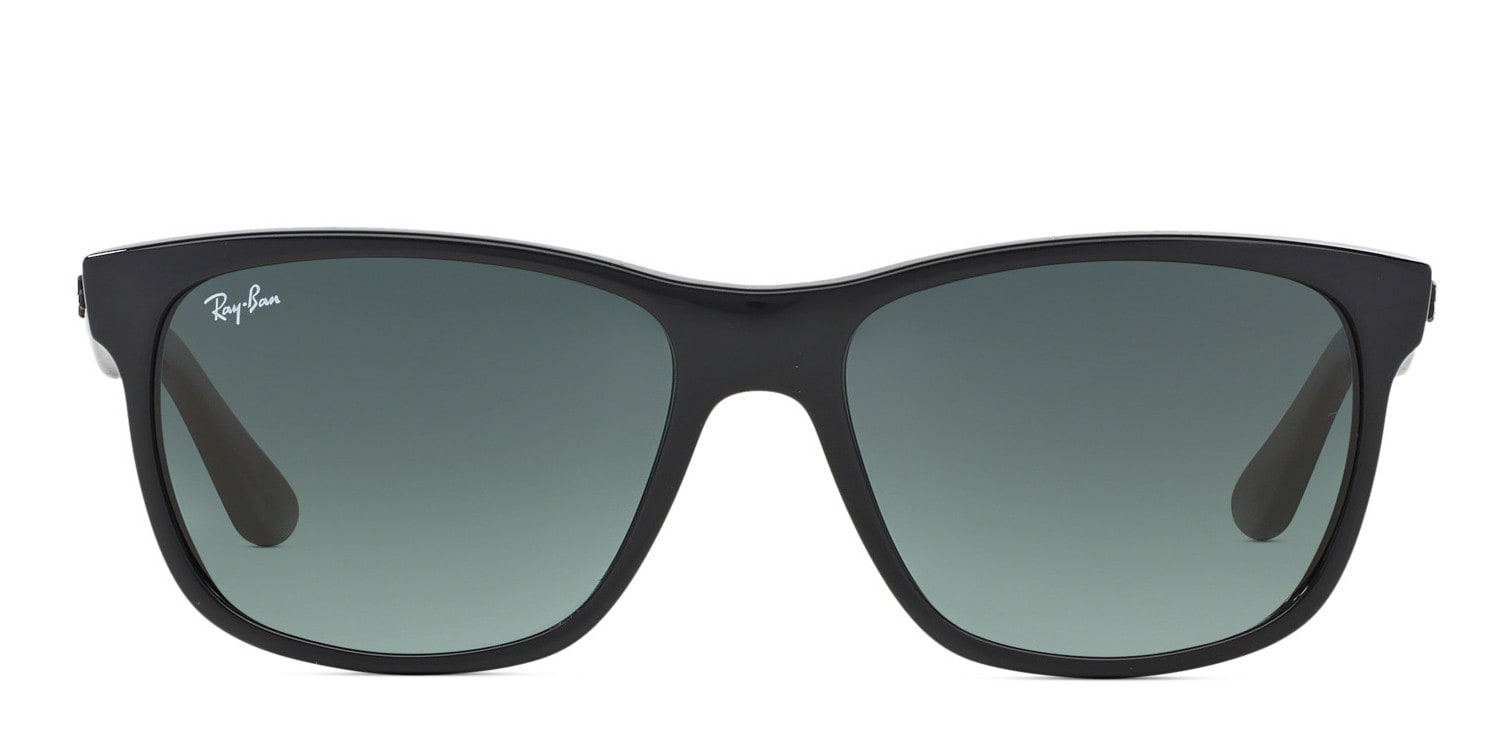 Ray-Ban RB4181 Black glasses - Black / Gray - Frontal View