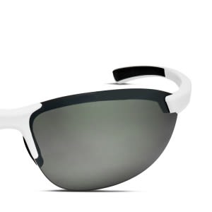 Smith Optics Parallel Smith Optics Parallel 2 white frame with polarized silver flash lenses ...