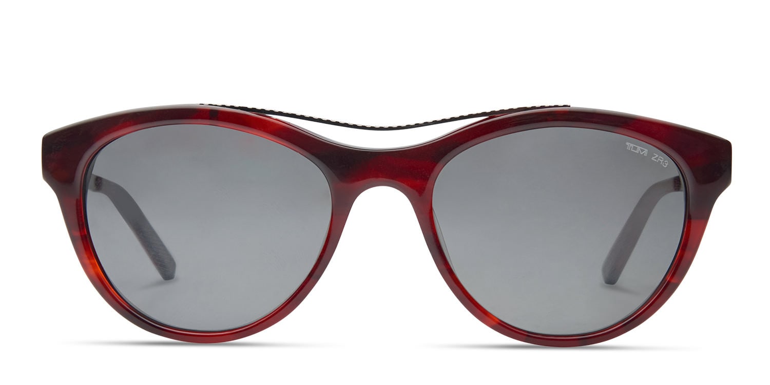 Tumi Rialto Red NA Round Full Frame sunglasses - front