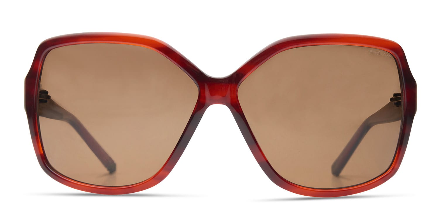 Tumi Stari Red NA Oversized Full Frame sunglasses - front