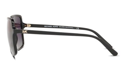 Michael Kors MK2098U Isle Of Palms Shiny Black, Gray glasses - Shiny Black / Gray - Side View