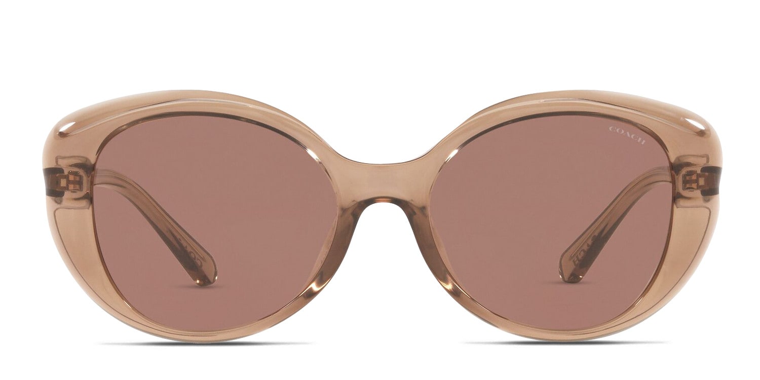 Coach HC8306U Brown Square Full Frame sunglasses - front