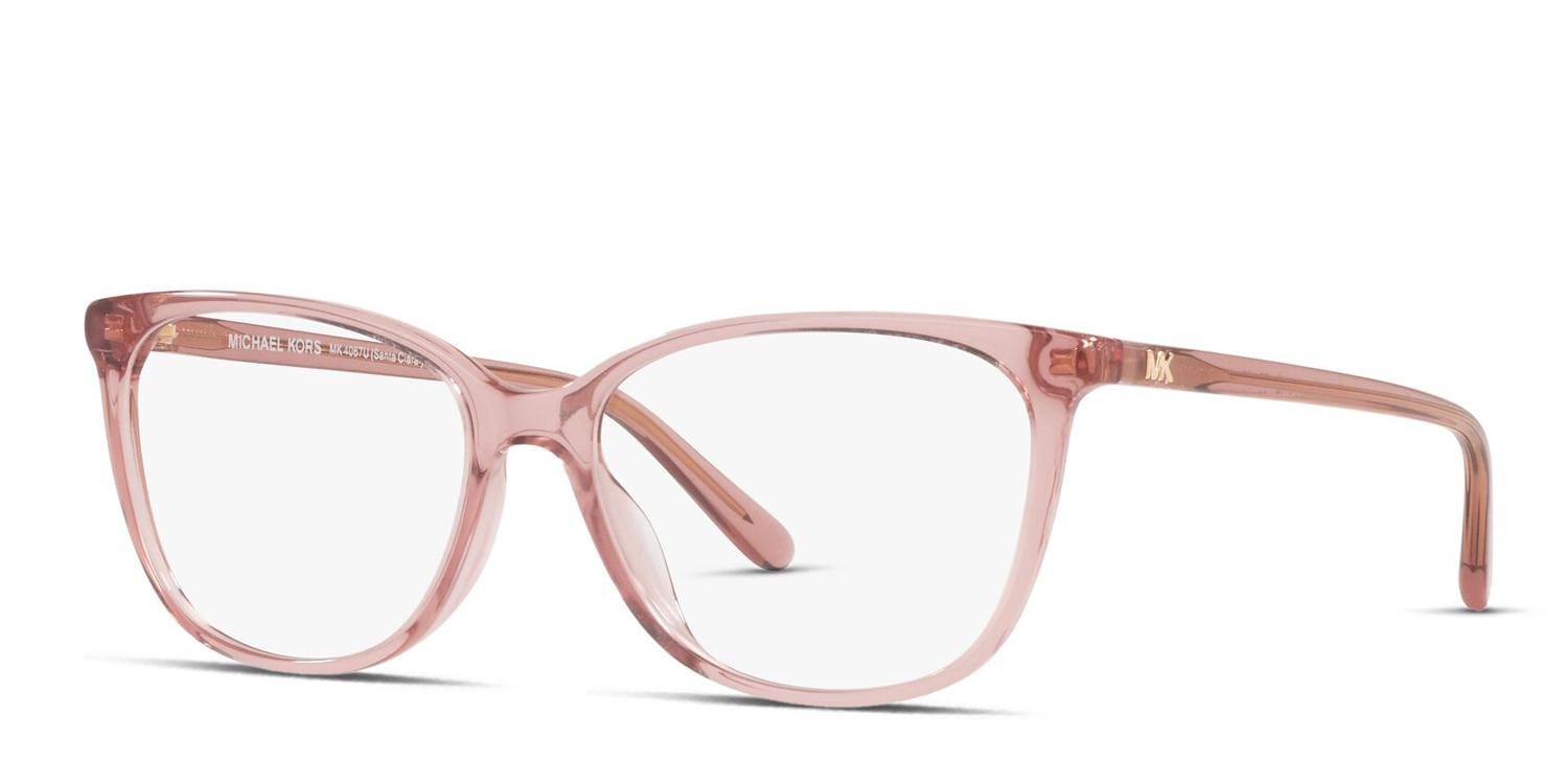 Michael Kors MK4067U Santa Clara Pink/Clear Prescription Eyeglasses