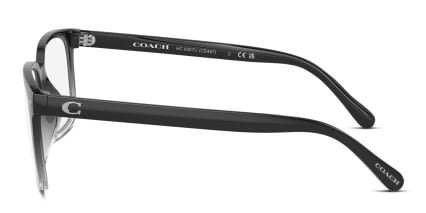 Coach HC8357U w/Clip-On Black, Clear glasses - Black / Clear - Side View
