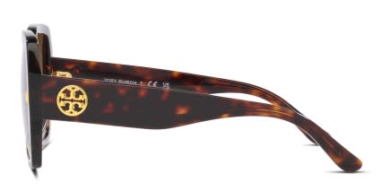 Tory Burch TY7191U Universal Fit Brown , Tortoise glasses - Brown / Tortoise - Side View