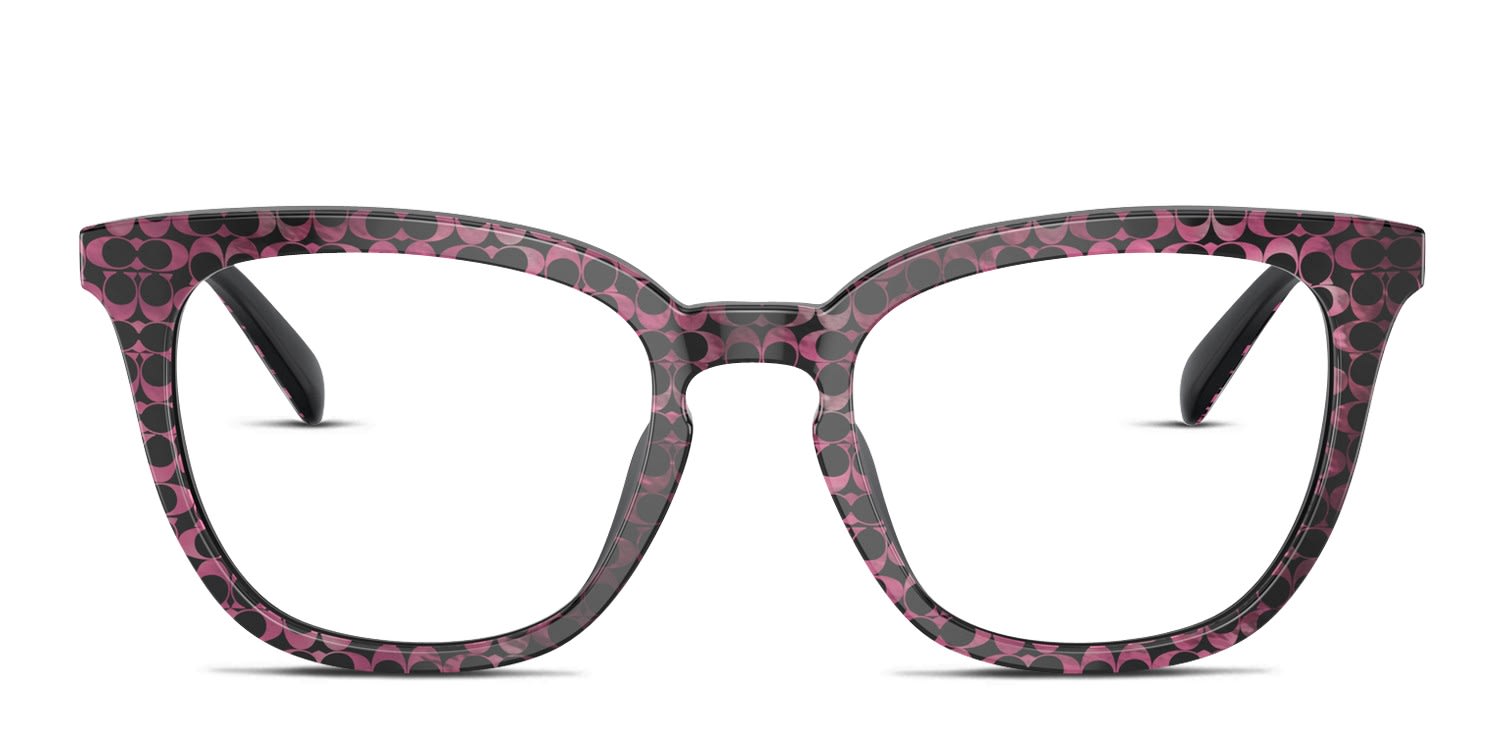 Coach HC6222U Red glasses - Multicolor - Frontal View