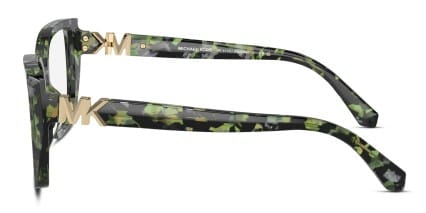 Michael Kors MK4115U Castello Green, Tortoise glasses - Green / Tortoise - Side View