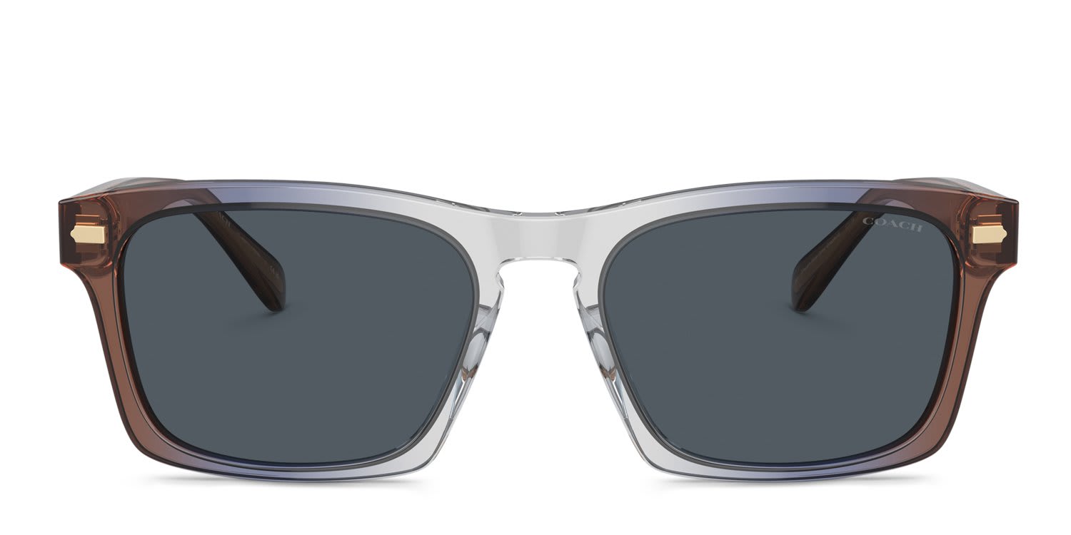 Coach HC8397U Blue, Gray glasses - Blue / Gray - Frontal View