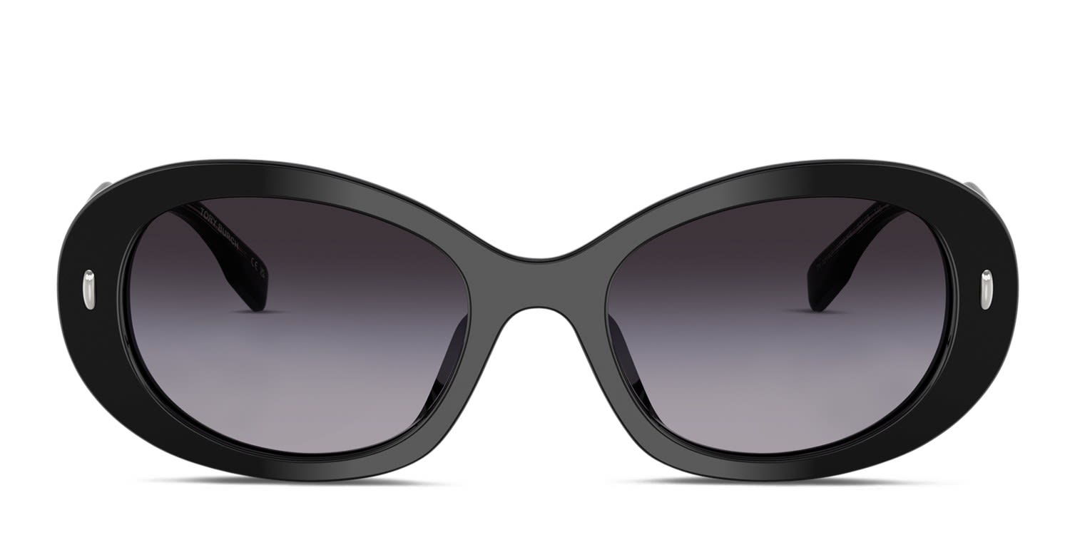 Tory Burch TY7214U Black glasses - Black / Gray - Frontal View