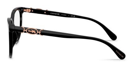 Coach HC6260F Black glasses - Black - Side View