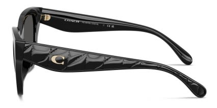 Coach HC8418U Black, Gray glasses - Black / Gray - Side View